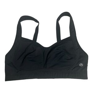 Lululemon Ta Ta Tamer Sports Bra Black Wireless Adjustable Athletic 32D
